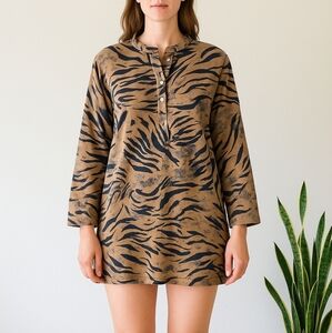 Animal Print Sweater Dress